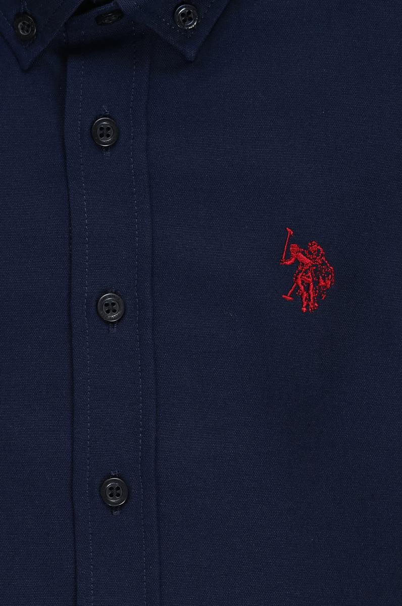 Erkek Çocuk Lacivert Uzun Kollu Basic Gömlek