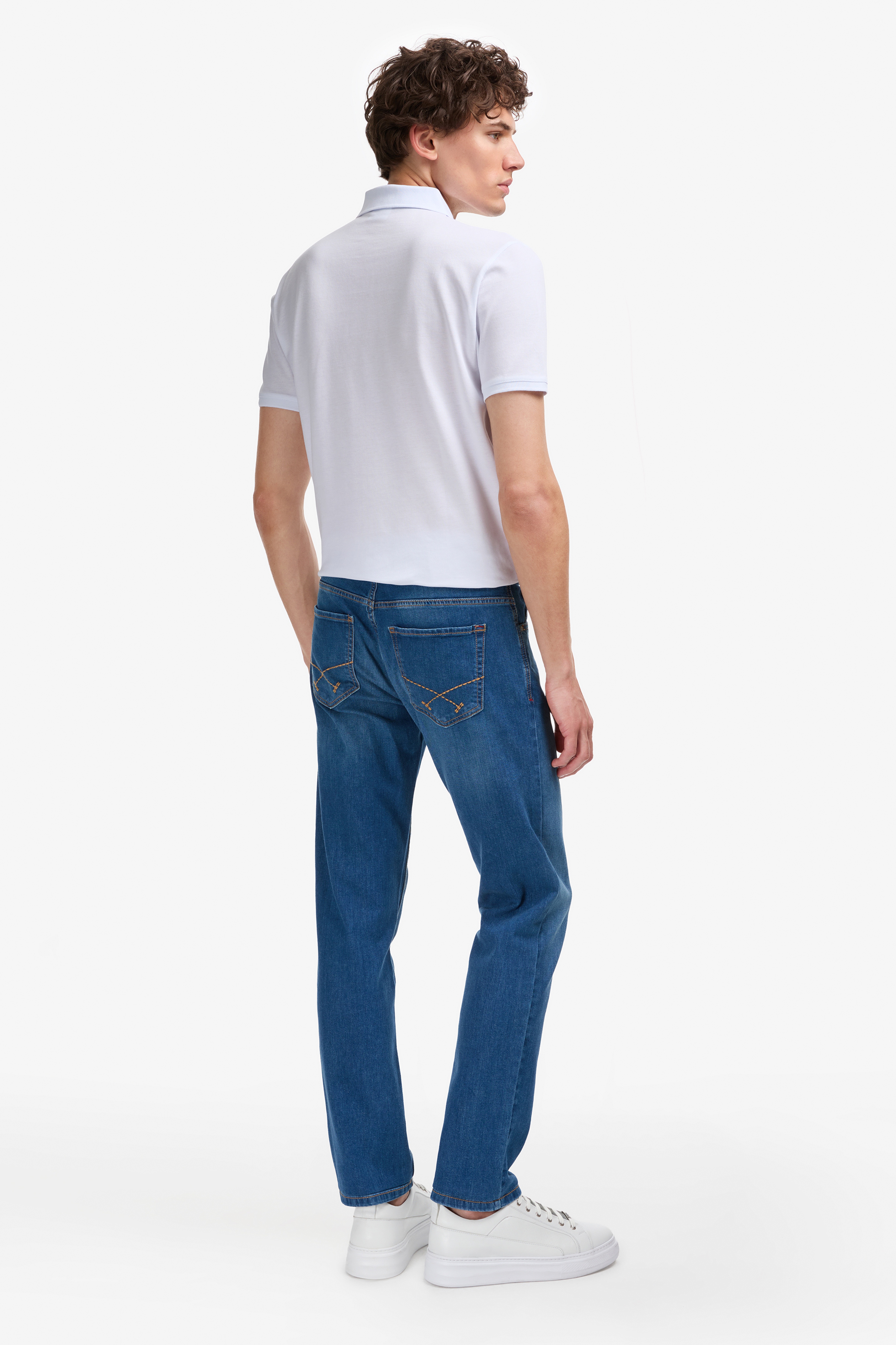 Erkek Mavi Jean Pantolon - Image 4