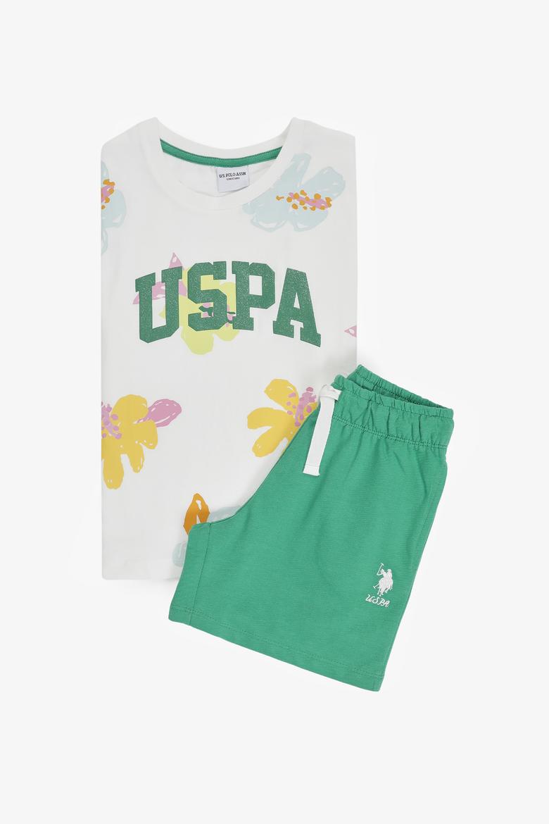 Kız Çocuk Krem Pijama Takımı