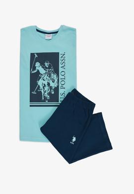 Erkek Çocuk Turkuaz Pijama Takımı - 50294350007