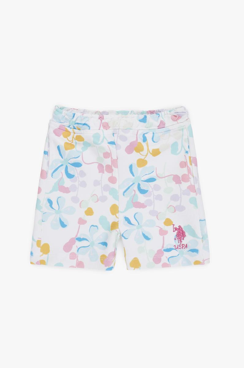 Kız Çocuk Beyaz Örme Şort