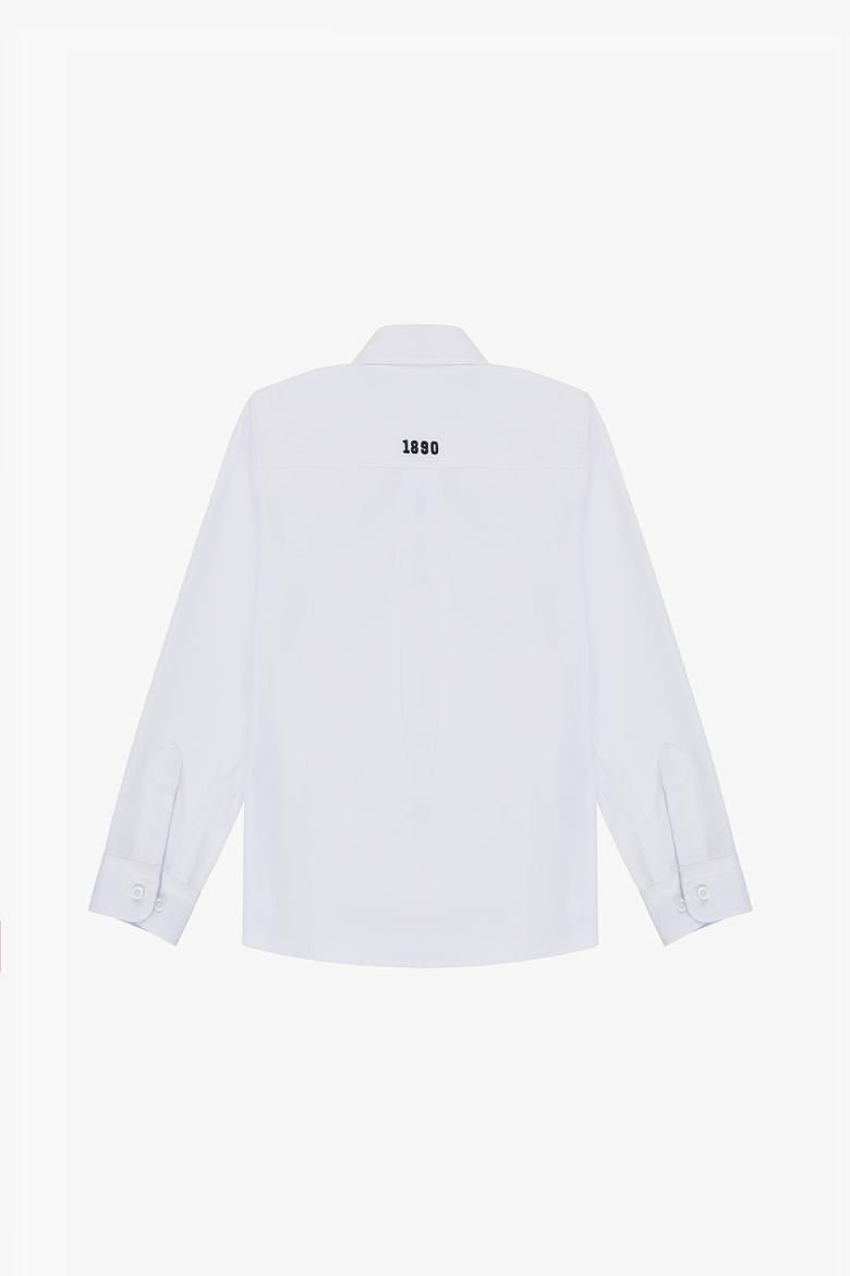Erkek Çocuk Beyaz Uzun Kollu Gömlek - 50324676011