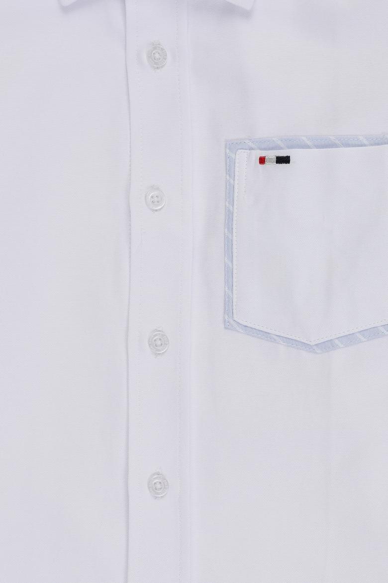 Erkek Çocuk Beyaz Uzun Kollu Gömlek - 50324676011