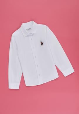Kız Çocuk Beyaz Uzun Kollu Basic Gömlek - 50324760001