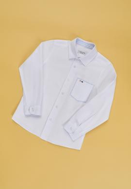 Erkek Çocuk Beyaz Uzun Kollu Gömlek - 50324676011