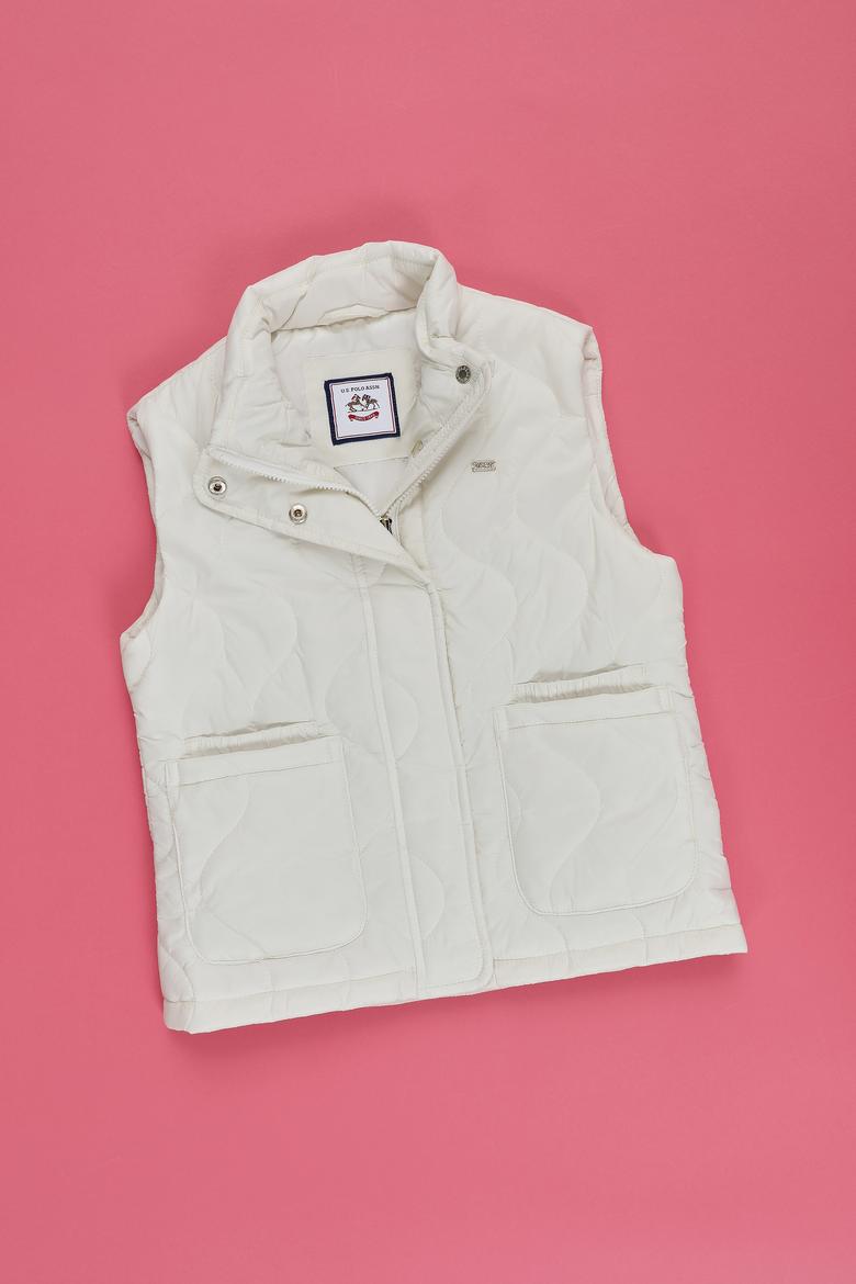 Kız Çocuk Krem Yelek