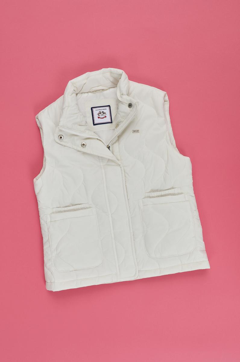 Kız Çocuk Krem Yelek