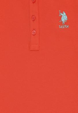 Kız Çocuk Nar Çiçeği Polo Yaka Basic Tişört - 50320284068