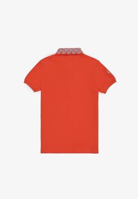 Kız Çocuk Nar Çiçeği Polo Yaka Basic Tişört - 50320284068