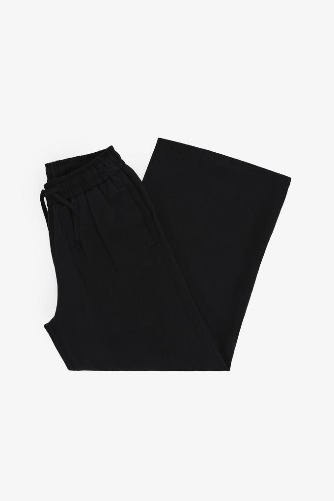 Kız Çocuk Siyah Kanvas Pantolon