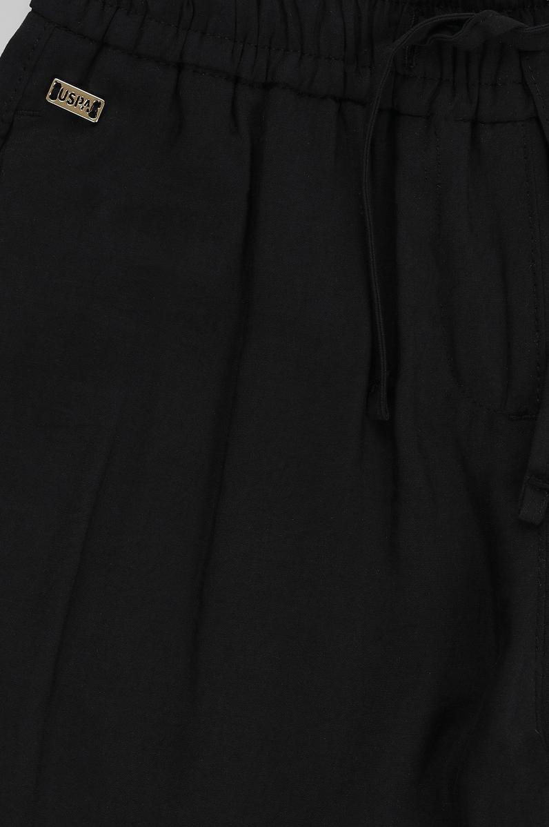 Kız Çocuk Siyah Kanvas Pantolon