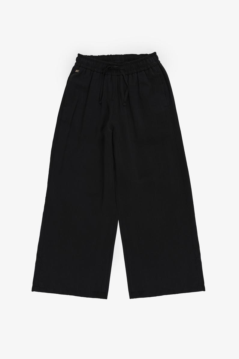 Kız Çocuk Siyah Kanvas Pantolon