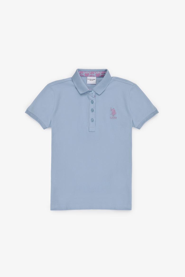 Kız Çocuk Açık Mavi Basic Tişört