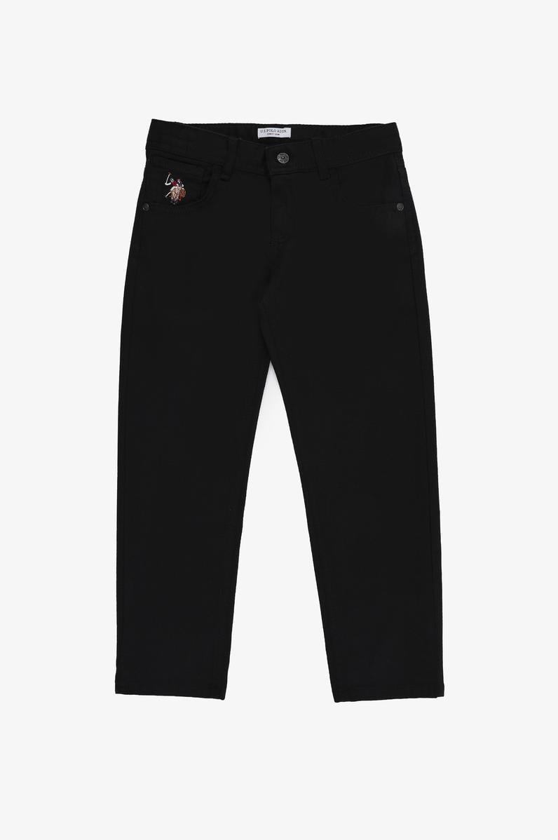 Erkek Çocuk Siyah Kanvas Pantolon