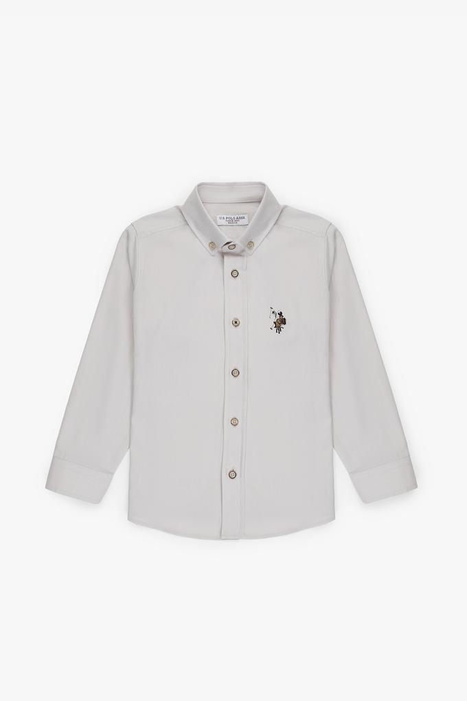 Erkek Çocuk Taş Uzun Kollu Basic Gömlek