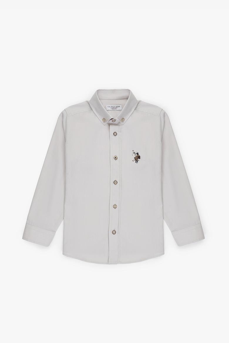 Erkek Çocuk Taş Uzun Kollu Basic Gömlek