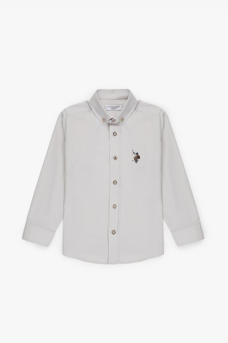 Erkek Çocuk Taş Uzun Kollu Basic Gömlek