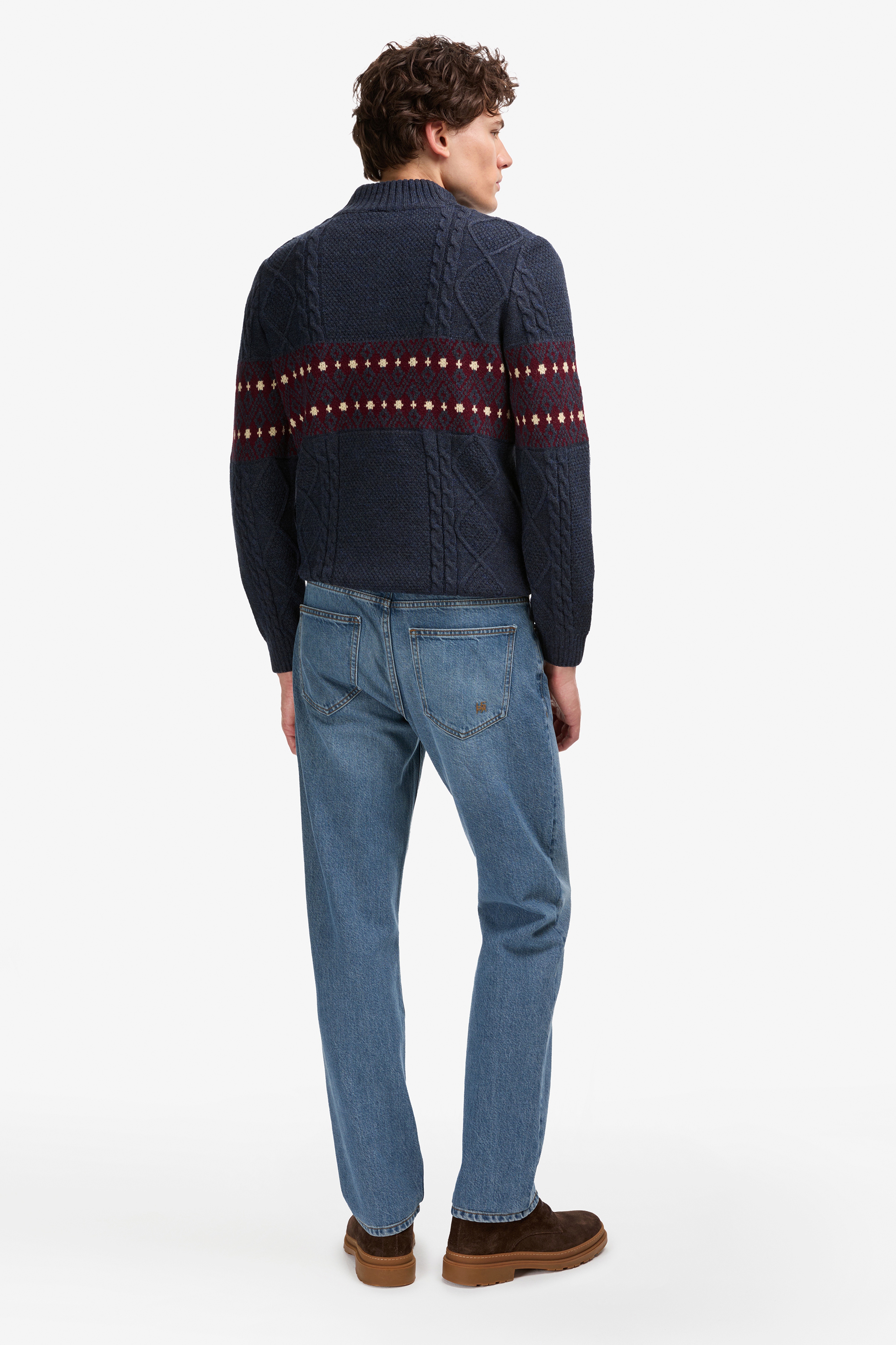 Erkek Yeşil Jean Pantolon - Image 4