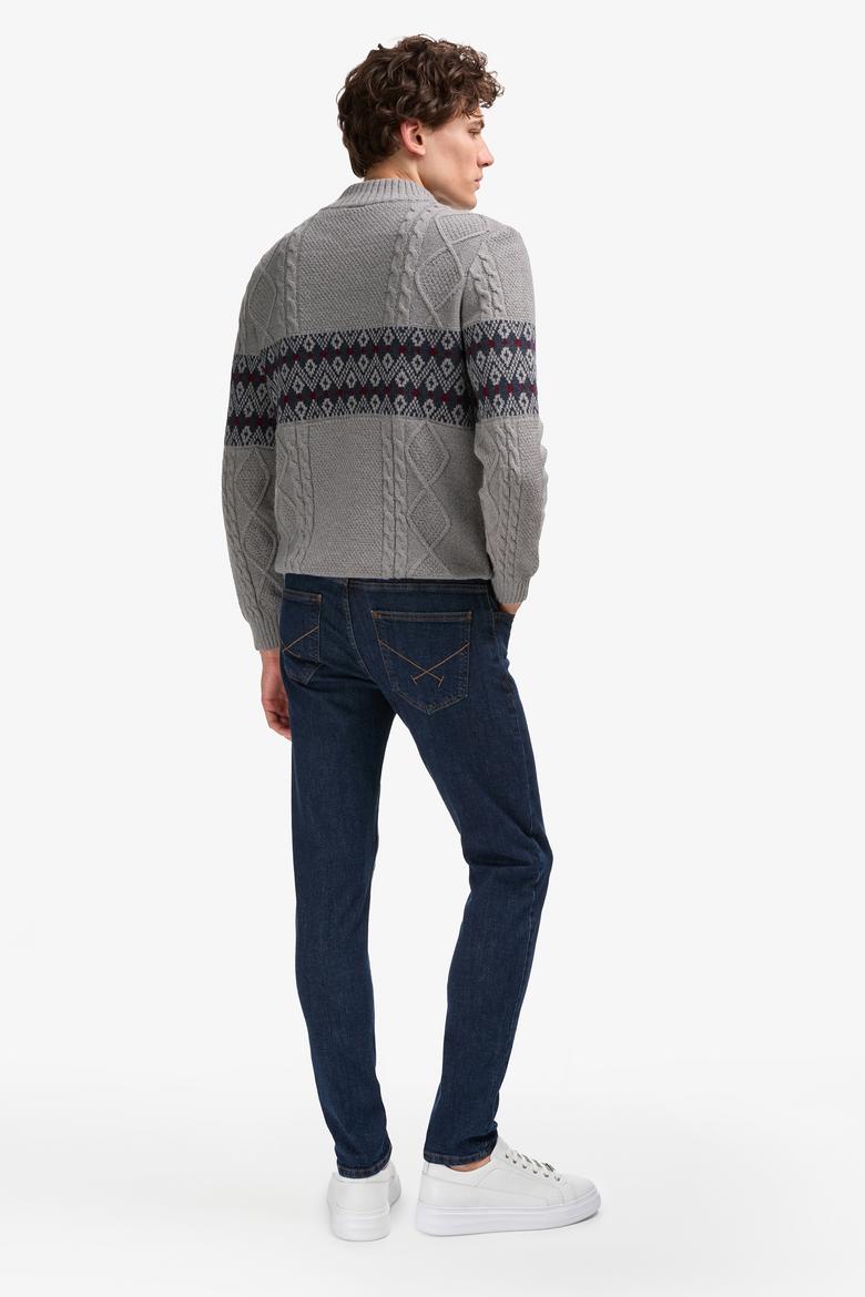Erkek Koyu Mavi Jean Pantolon - 50319071016