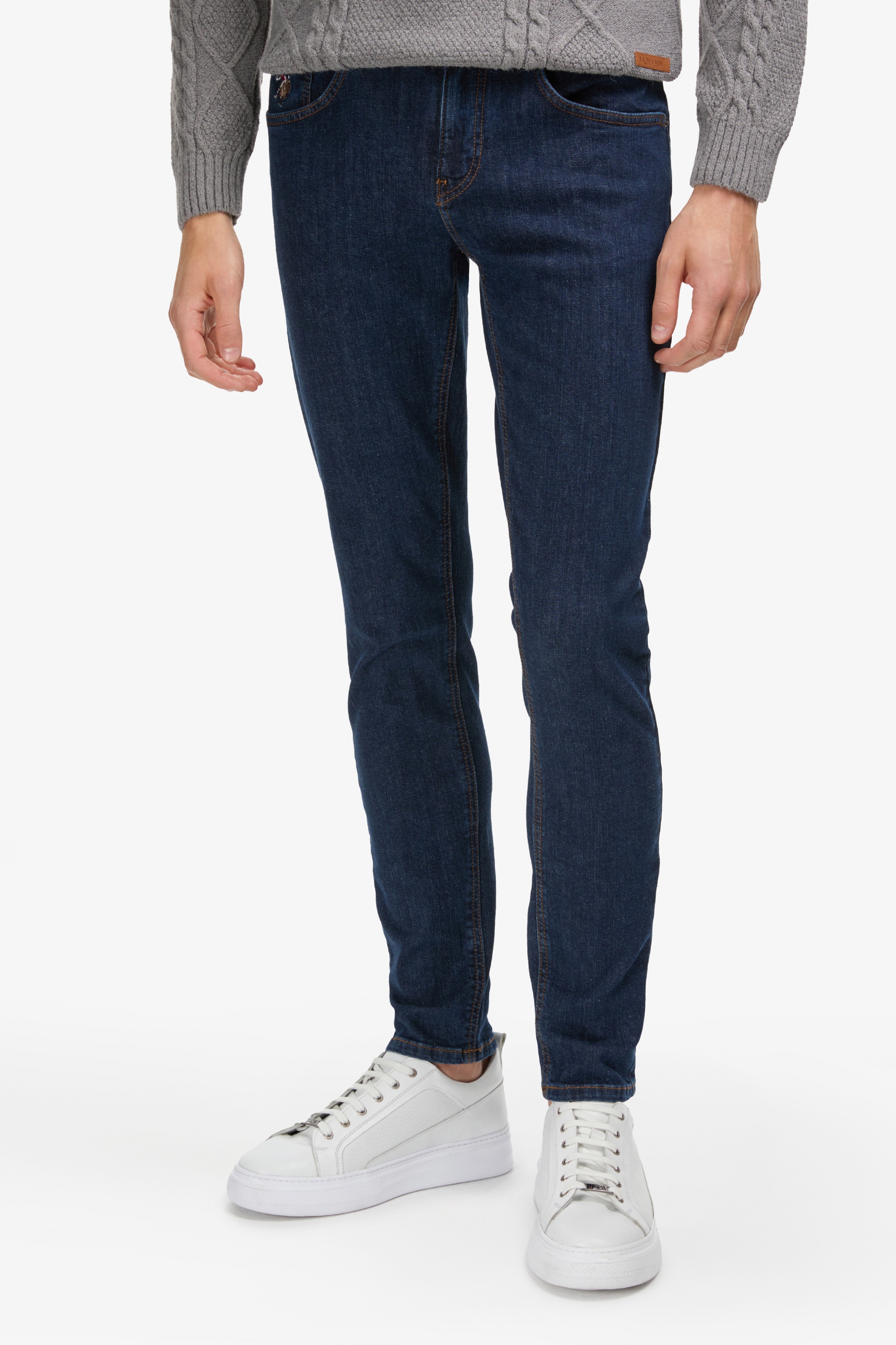 Erkek Koyu Mavi Jean Pantolon - Image 3
