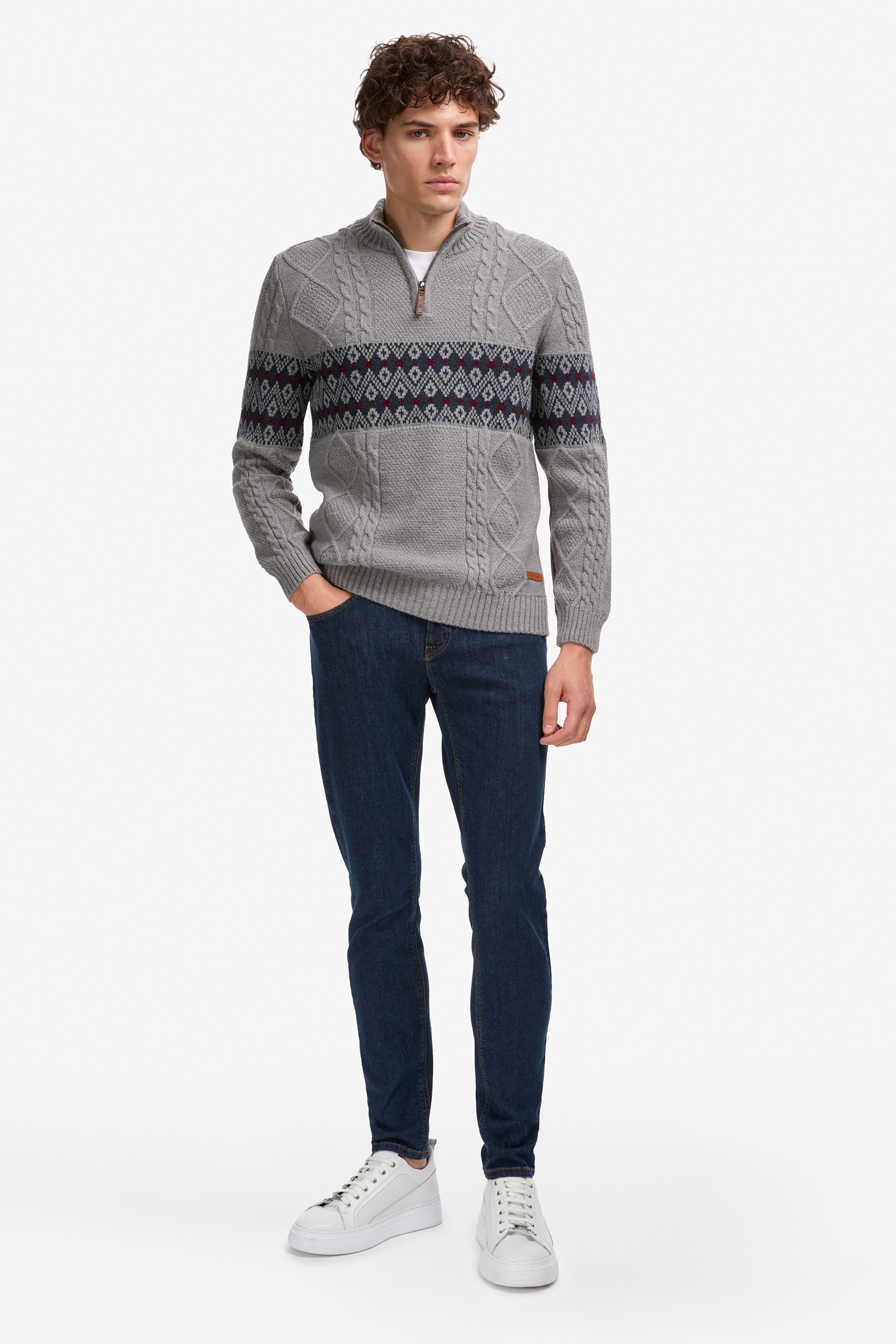 Erkek Koyu Mavi Jean Pantolon - Image 1
