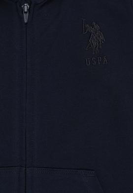 Erkek Çocuk Lacivert Kapüşonlu İnce Fermuarlı Basic Sweatshirt - 50320440015