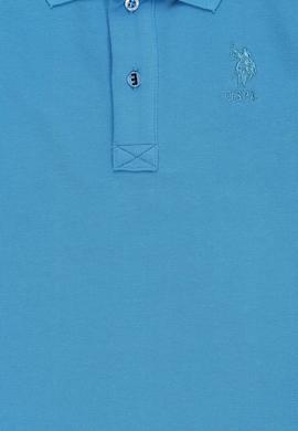 Erkek Çocuk Kobalt Mavi Polo Yaka Basic Tişört - 50320118071