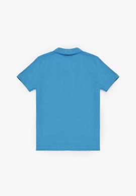 Erkek Çocuk Kobalt Mavi Polo Yaka Basic Tişört - 50320118071