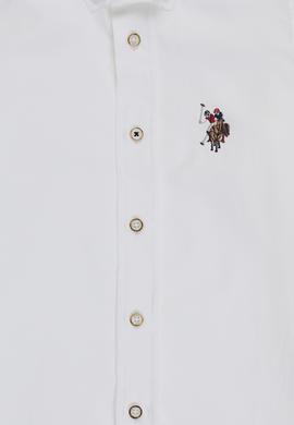 Erkek Çocuk Beyaz Uzun Kollu Basic Gömlek - 50320232017