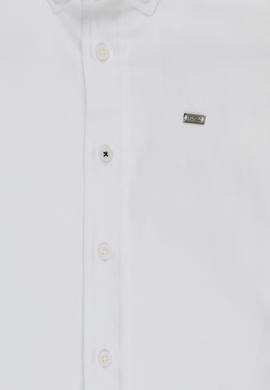 Erkek Çocuk Beyaz Uzun Kollu Basic Gömlek - 50320251010