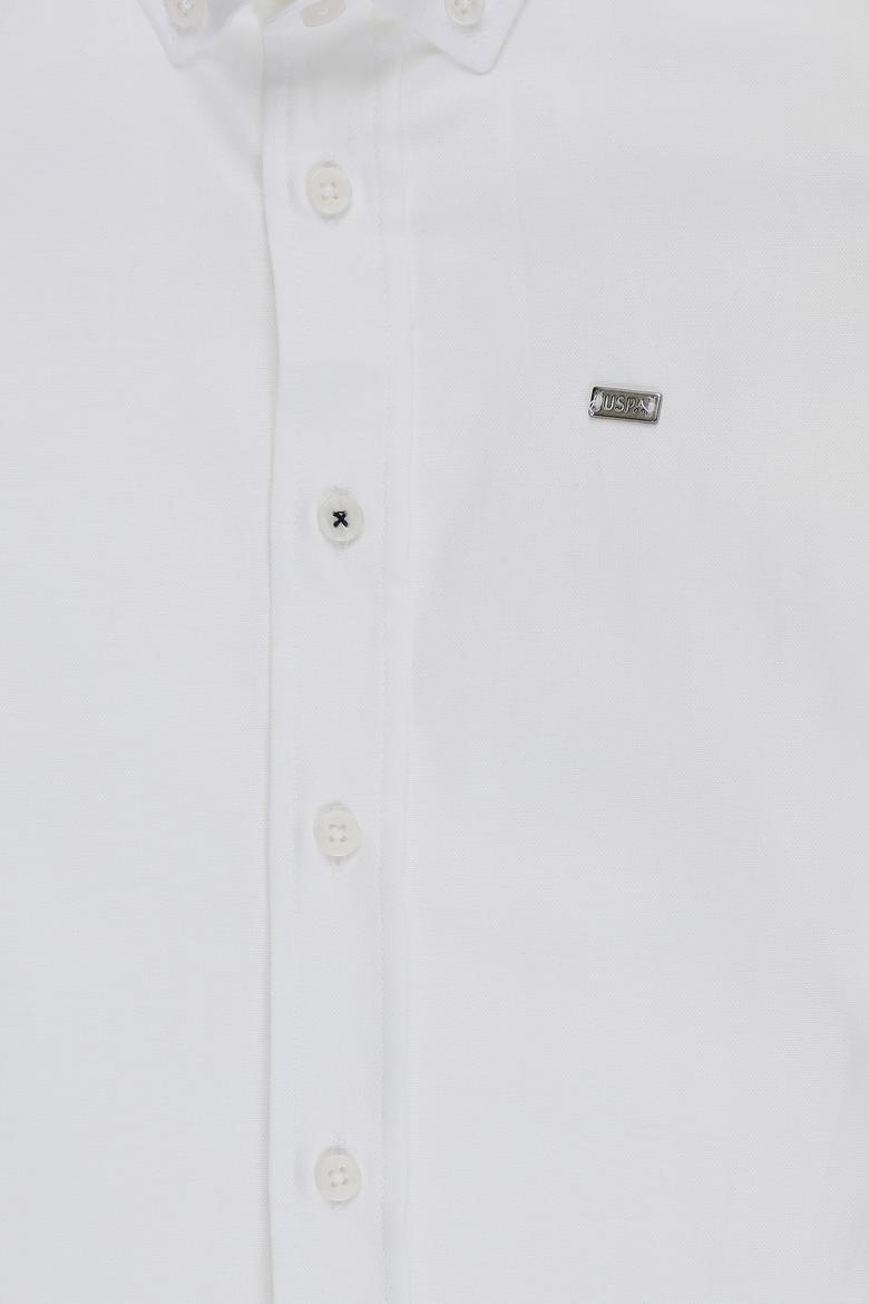 Erkek Çocuk Beyaz Uzun Kollu Basic Gömlek - 50320251010