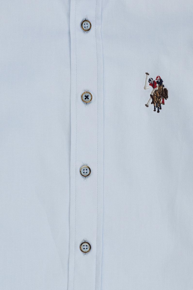 Erkek Çocuk Açık Mavi Uzun Kollu Basic Gömlek