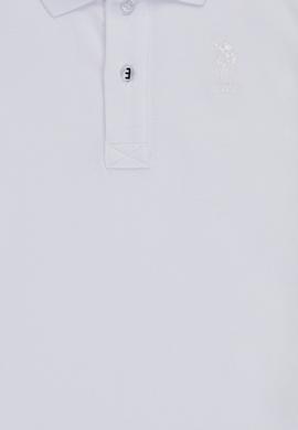 Erkek Çocuk Beyaz Polo Yaka Basic Tişört - 50320118019