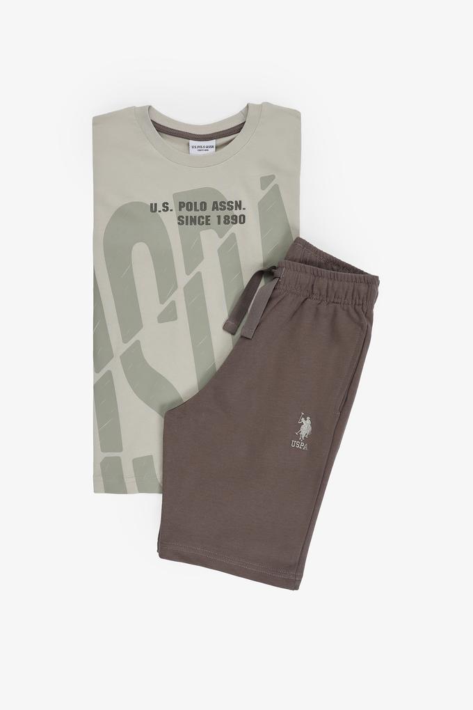 Erkek Çocuk Vizon Pijama Takımı