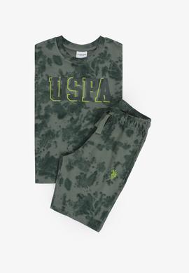 Erkek Çocuk Koyu Yeşil Pijama Takımı - 50326619009