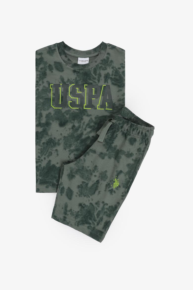 Erkek Çocuk Koyu Yeşil Pijama Takımı