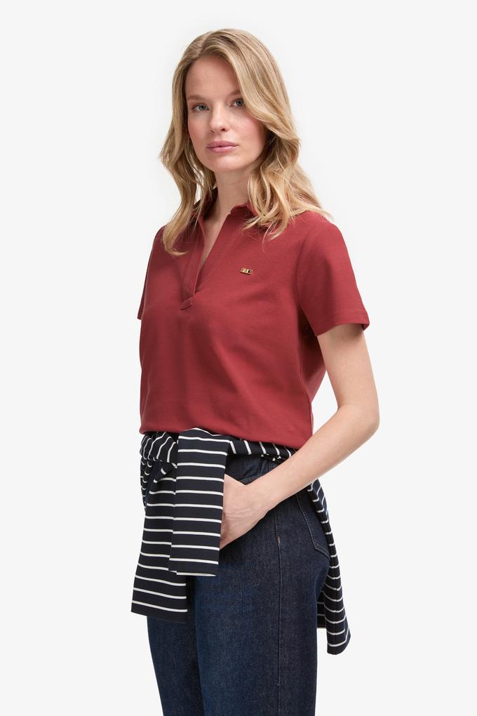 Kadın Vişne Basic Tişört