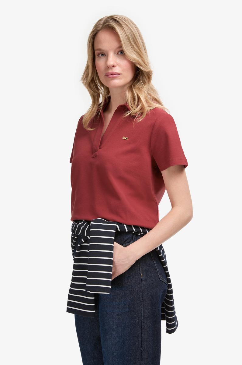 Kadın Vişne Basic Tişört