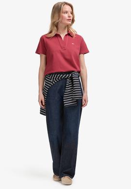 Kadın Vişne Basic Tişört - 50323447106