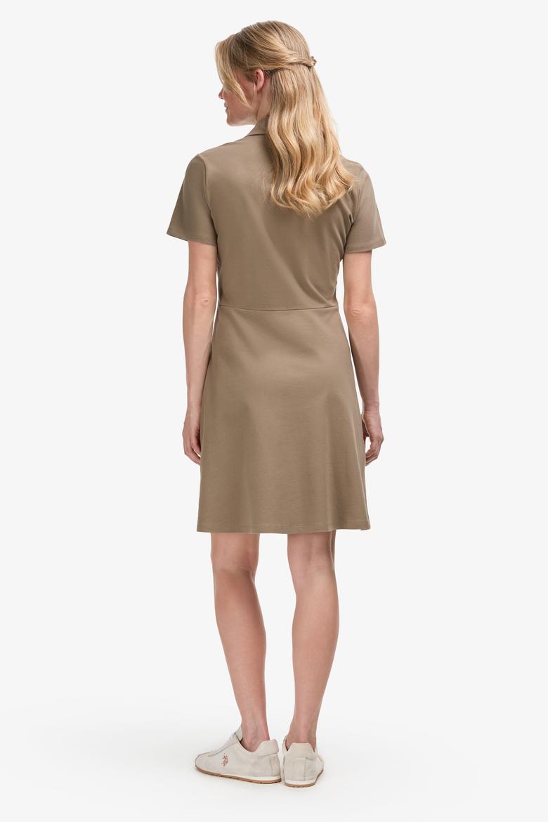 Kadın Koyu Haki Örme Elbise - 50323539027