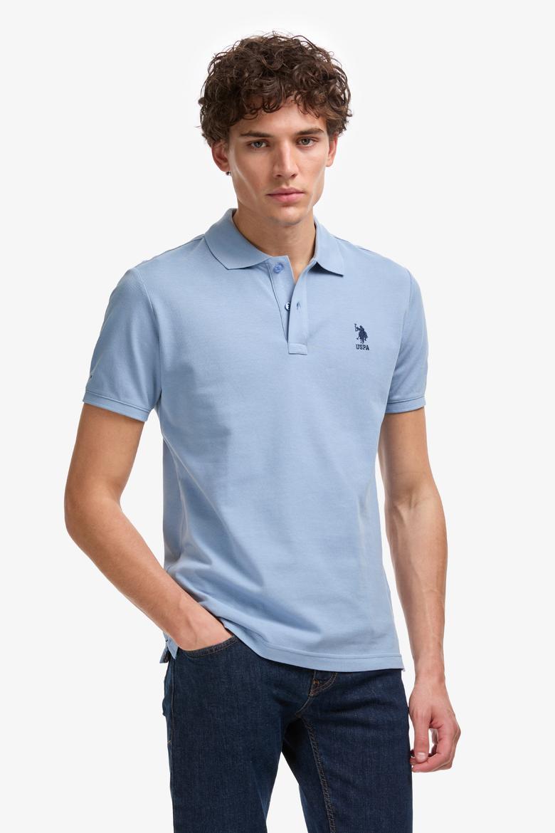 Erkek Mavi Basic Tişört