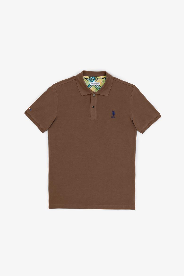 Erkek Kahverengi Basic Tişört - 50322304087