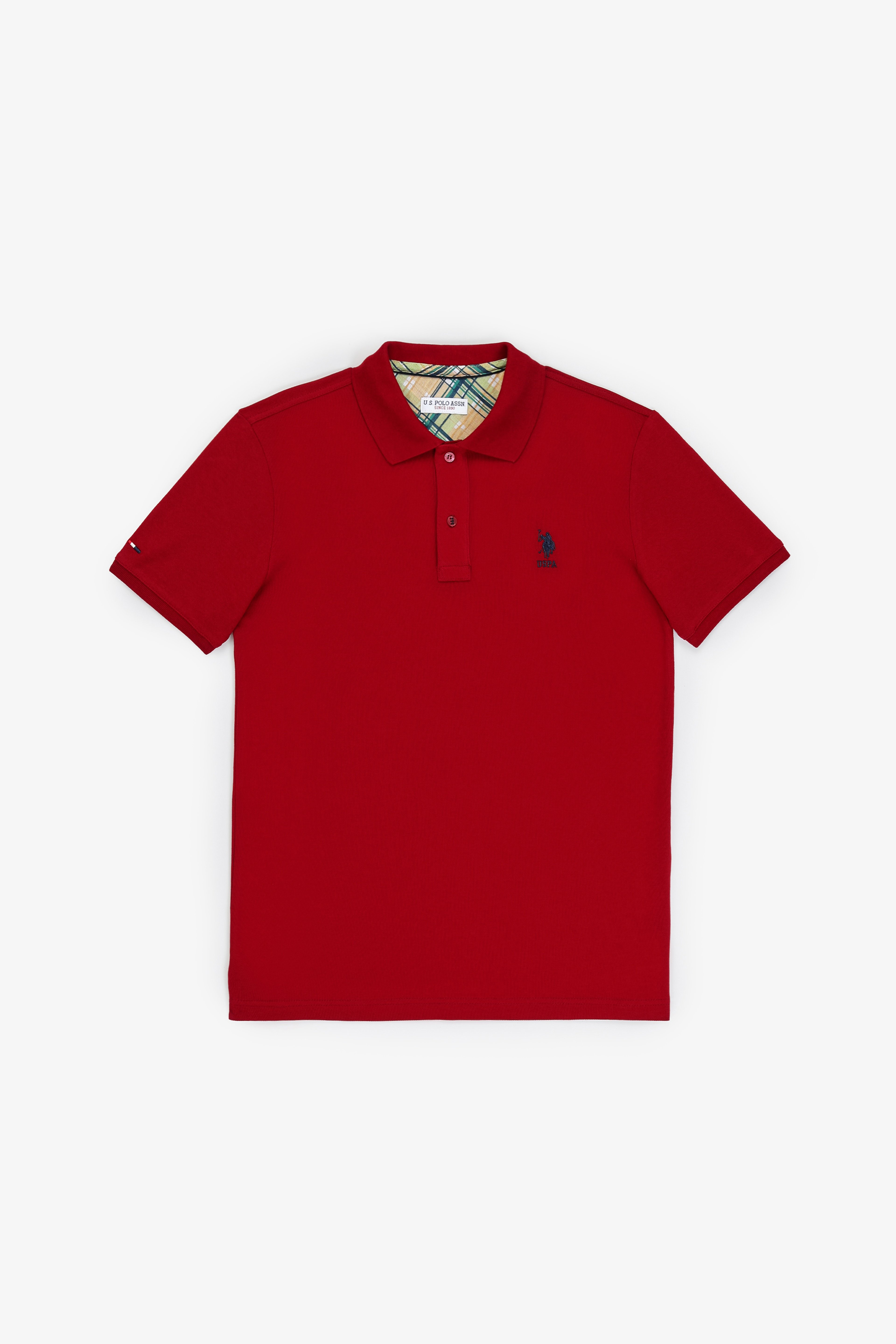 Erkek Slim Fit Polo Yaka Bordo Basic Tişört - Image 6