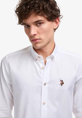 Erkek Beyaz Uzun Kollu Basic Gömlek - 50322161013