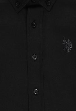 Erkek Çocuk Siyah Uzun Kollu Basic Gömlek - 50324687060