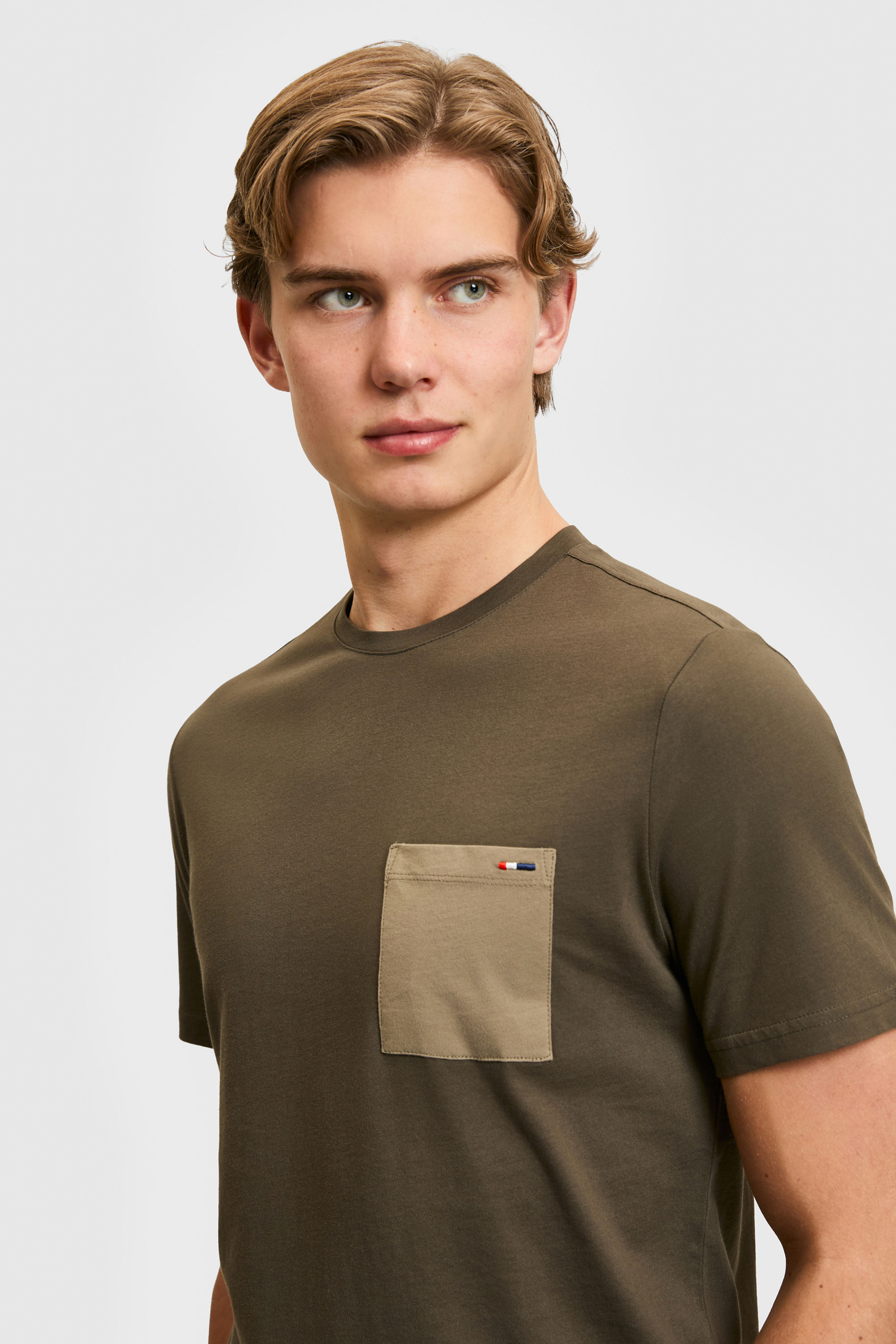 Erkek Koyu Haki Tişört - 50326948025