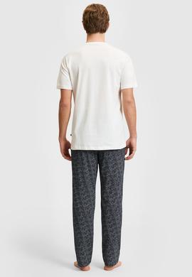 Erkek Ekru Pijama Takımı - 50326148005