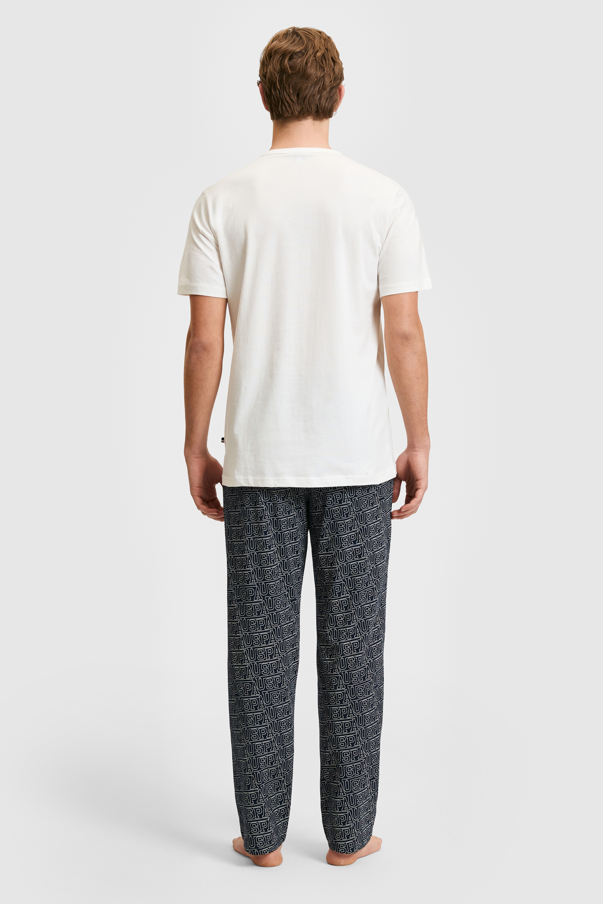 Erkek Ekru Pijama Takımı - Image 3
