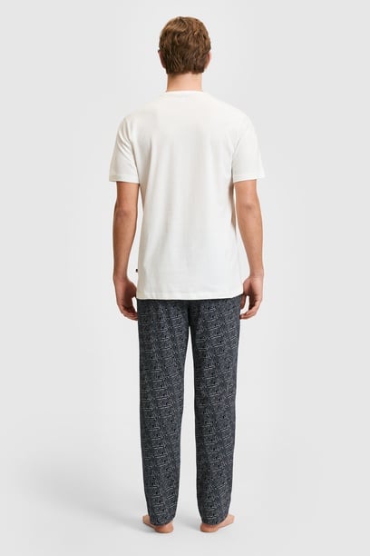 Erkek Ekru Pijama Takımı