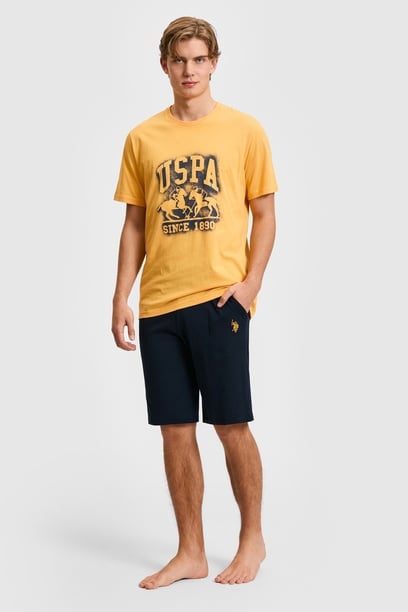 Erkek Turuncu Pijama Takımı